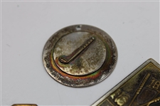 Six (6) Various Undated Golf Medallions/Clips - Some Sterling Silver