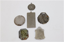 Six (6) Various Undated Golf Medallions/Clips - Some Sterling Silver