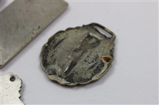 Six (6) Various Undated Golf Medallions/Clips - Some Sterling Silver