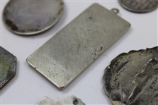 Six (6) Various Undated Golf Medallions/Clips - Some Sterling Silver