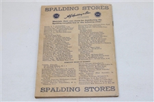 1935 AG Spalding & Bros Spring & Summer Equipment Catalog/Booklet