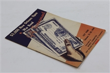 1944 New Orleans Open War Bond Tournament at City Park Program - Sam Byrd Winner