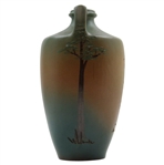 Early 1900's Weller Dickensware Pre-Swing Male Golfer Dual-Handle Jug