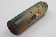 Early 1900's Weller Dickensware Pre-Swing Male Golfer Slim Vase