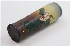 Early 1900's Weller Dickensware Pre-Swing Female Golfer w/Separated 2-Hand Swing Vase