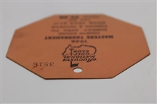 1946 Masters Tournament Sunday Final Round Ticket #3516 - Herman Keiser Winner