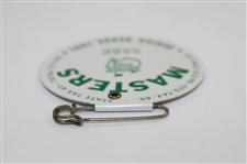 1961 Masters Tournament SERIES Badge #8866 - Gary Player Winner 
