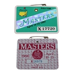 1976-2009 Masters Tournament SERIES Badges including 1986 & 1997 Masters SERIES Badges