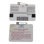 1976-2009 Masters Tournament SERIES Badges including 1986 & 1997 Masters SERIES Badges