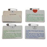 1976-2009 Masters Tournament SERIES Badges including 1986 & 1997 Masters SERIES Badges