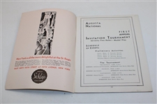 1934 Masters Augusta National Invitation Tournament Official Program