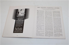 1934 Masters Augusta National Invitation Tournament Official Program