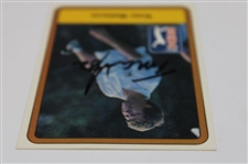 Tom Watson Signed 1981 Donruss PGA Tour Rookie Card JSA ALOA