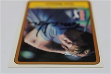 Tom Watson Signed 1981 Donruss PGA Tour Stat Leader Card JSA ALOA