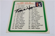 Tom Watson Signed 1981 Donruss '1980 PGA Tour Top 60 Money Winners' Card - Watson #1 JSA ALOA