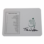 Tom Watson Signed Augusta National Golf Club Scorecard JSA ALOA