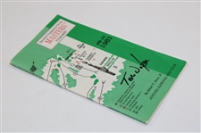 Tom Watson Signed 1981 Masters Tournament Spectator Guide JSA ALOA