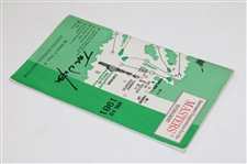 Tom Watson Signed 1981 Masters Tournament Spectator Guide JSA ALOA