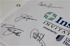 Jack Nicklaus, Gary Player, Tom Watson & Six (6) Others Signed Insperity Invitational Flag JSA ALOA