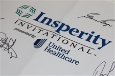 Jack Nicklaus, Gary Player, Tom Watson & Six (6) Others Signed Insperity Invitational Flag JSA ALOA
