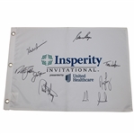 Jack Nicklaus, Gary Player, Tom Watson & Six (6) Others Signed Insperity Invitational Flag JSA ALOA