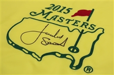 Jordan Spieth Signed 2015 Masters Tournament Embroidered Flag PSA #AO53821