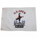 Lucas Glover Signed 2009 US Open at Bethpage Black Embroidered Flag JSA ALOA