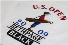 Lucas Glover Signed 2009 US Open at Bethpage Black Embroidered Flag JSA ALOA