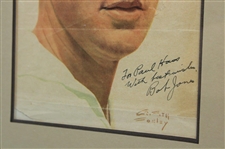 Bobby Jones Signed Vintage Magazine Print by Artist - Framed JSA ALOA
