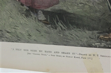 1897 Harper's Weekly New York Magazine with Golfers Cover Page - Saturday, July 31st