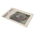 1897 Harper's Weekly New York Magazine with Golfers Cover Page - Saturday, July 31st