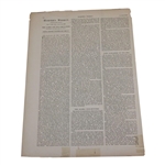 1897 Harper's Weekly New York Magazine with Golfers Cover Page - Saturday, July 31st