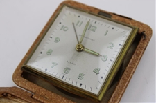 1957 Pine Valley Golf Club Folding Broadway Travel Clock - Made in Germany