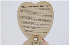 Rare 1887 Ladies Handheld Fan In Thee Form of a 4 Leaf Clover From C. Aultman & Co. In Canton, Oh