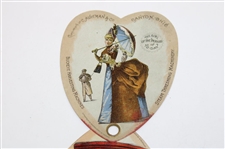 Rare 1887 Ladies Handheld Fan In Thee Form of a 4 Leaf Clover From C. Aultman & Co. In Canton, Oh