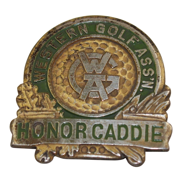 Vintage Undated Western Golf Association Honor Caddie Badge