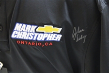 John Daly Signed Personal Straight Down Black Performance 3XL Shirt w/Sponsors JSA ALOA