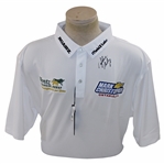 John Daly Signed Personal Straight Down White Performance 3XL Shirt w/Sponsors JSA ALOA