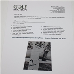 Gene Sarazen Signed Early Post Swing Photo - Sarazen Collection JSA ALOA