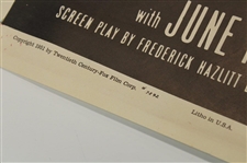 1950's Original Ben Hogan Follow The Sun Movie Poster - Large
