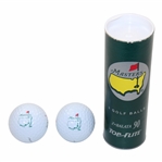 Masters Golf Ball Tube With 2 Masters Logo Golf Balls