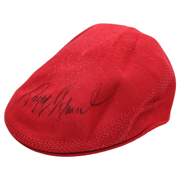 Payne Stewart Signed Personal Used Stetson NFL Shield Wilson Red Hat JSA ALOA