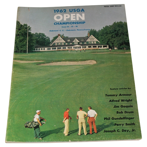1962 US Open at Oakmont Country Club Official Program - Nicklaus First Major Win!