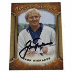 Jack Nicklaus Signed 2014 Goodwin Champions Card JSA ALOA