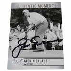 Jack Nicklaus Signed 2021 Authentic Moments 1962 US Open Upper Deck Card JSA ALOA
