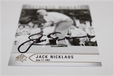 Jack Nicklaus Signed 2021 Authentic Moments '1962 US Open' Upper Deck Card JSA ALOA