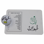 Fred Couples Signed Masters Logo Golf Ball & Augusta National GC Scorecard JSA ALOA