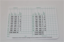 Hideki Matsuyama & Caddy Shota Signed Augusta National GC Scorecard JSA ALOA