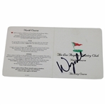 Wyndham Clark Signed Los Angeles Country Club Official Scorecard JSA ALOA