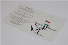 Wyndham Clark Signed Los Angeles Country Club Official Scorecard JSA ALOA